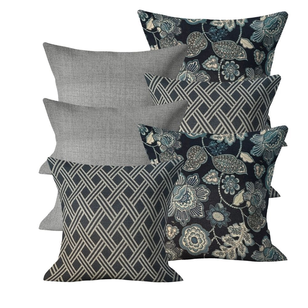 Kit 6 Capas de Almofadas Moderna 45x45 Decorativa Kit 04