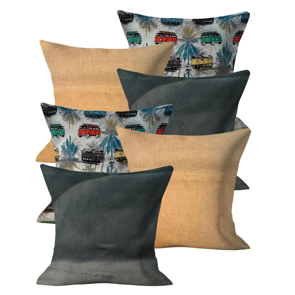 Kit 6 Capas de Almofadas Moderna 45x45 Decorativa Kit 12