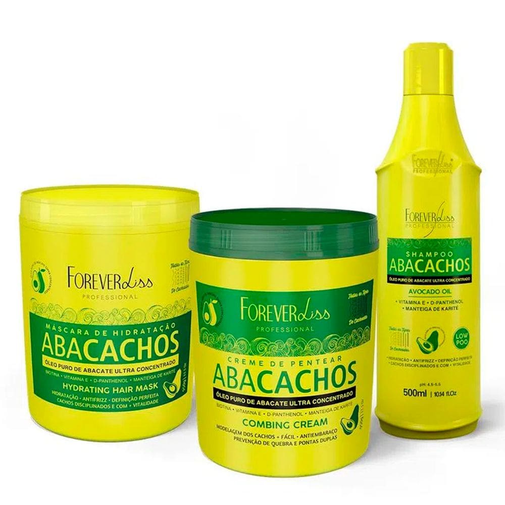 Kit Capilar Abacate Abacachos Forever Liss