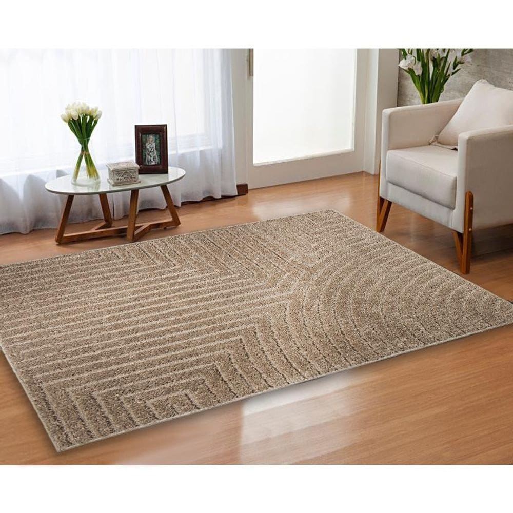 Tapete Sala Toque Macio 2,00X2,50 Linha Jazz Antid. Trigo De