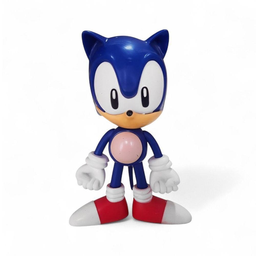 Brinquedo Sonic The Hedgehog 15cm Boneco Articulado Azul Divertido E Colecionável