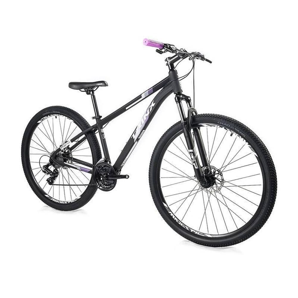 Bike Trinx M100 Max 17 Aro 29 Preto Fosco / Roxo Com Marcha