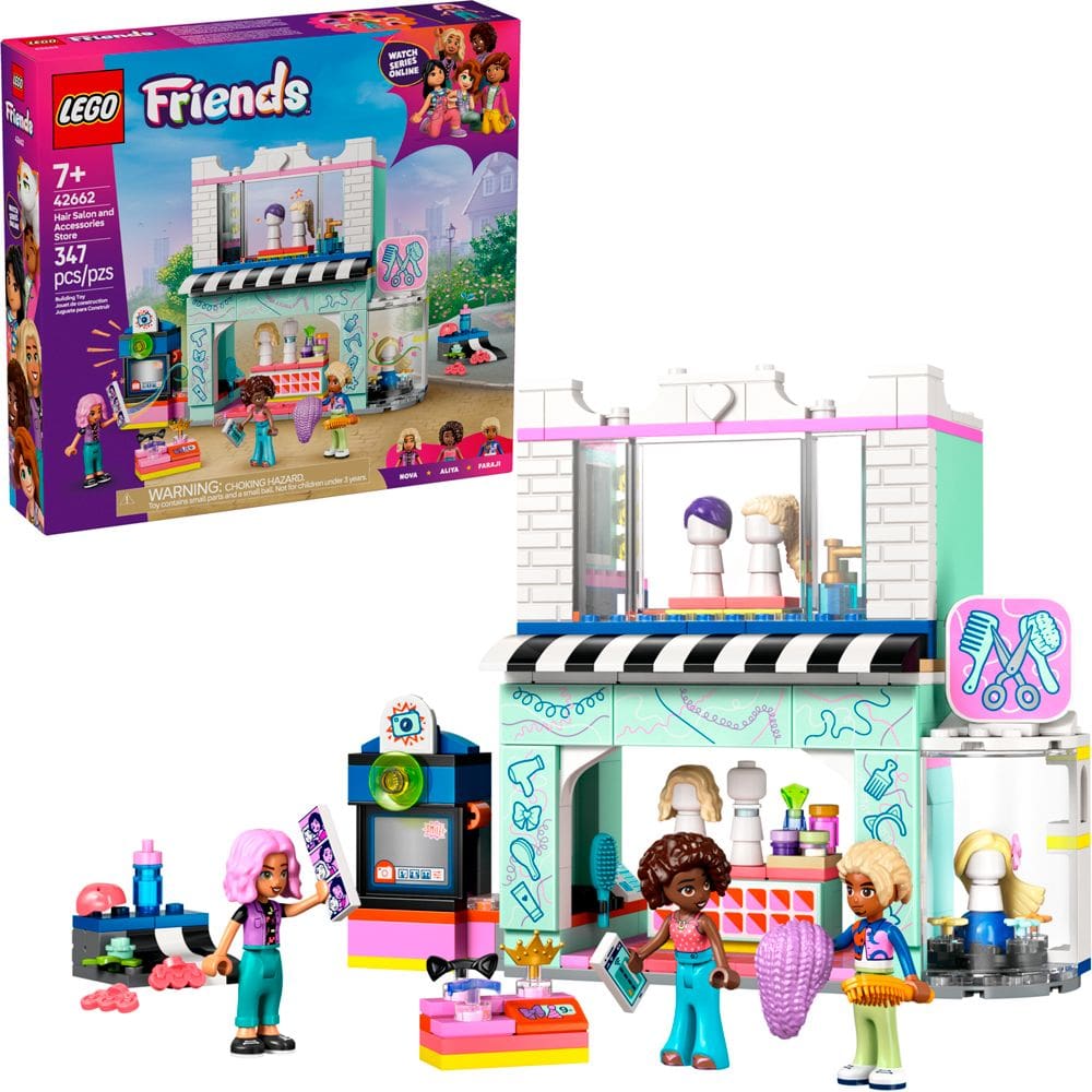 Lego Friends Salão de Cabelo e Loja 42662 com 347 peças