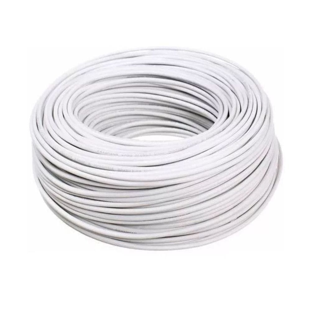 Cabo Flexível PP 2x0,50mm 10 Metros Com Alma de Aço Para Lustre e Pendente MD-6002/10