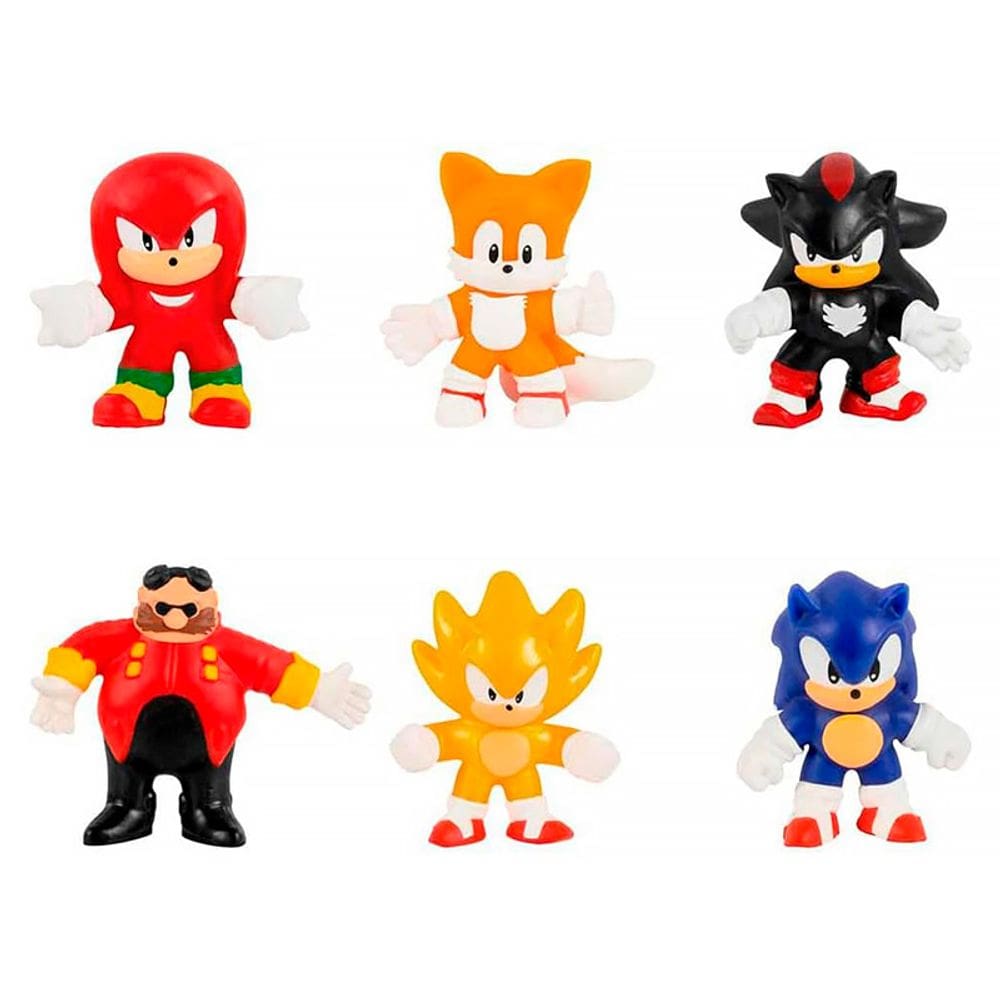 Mega Pack 6 Bonecos Heroes Of Goo Jit Zu Minis Sonic The Hedgehog 3656 - Sunny