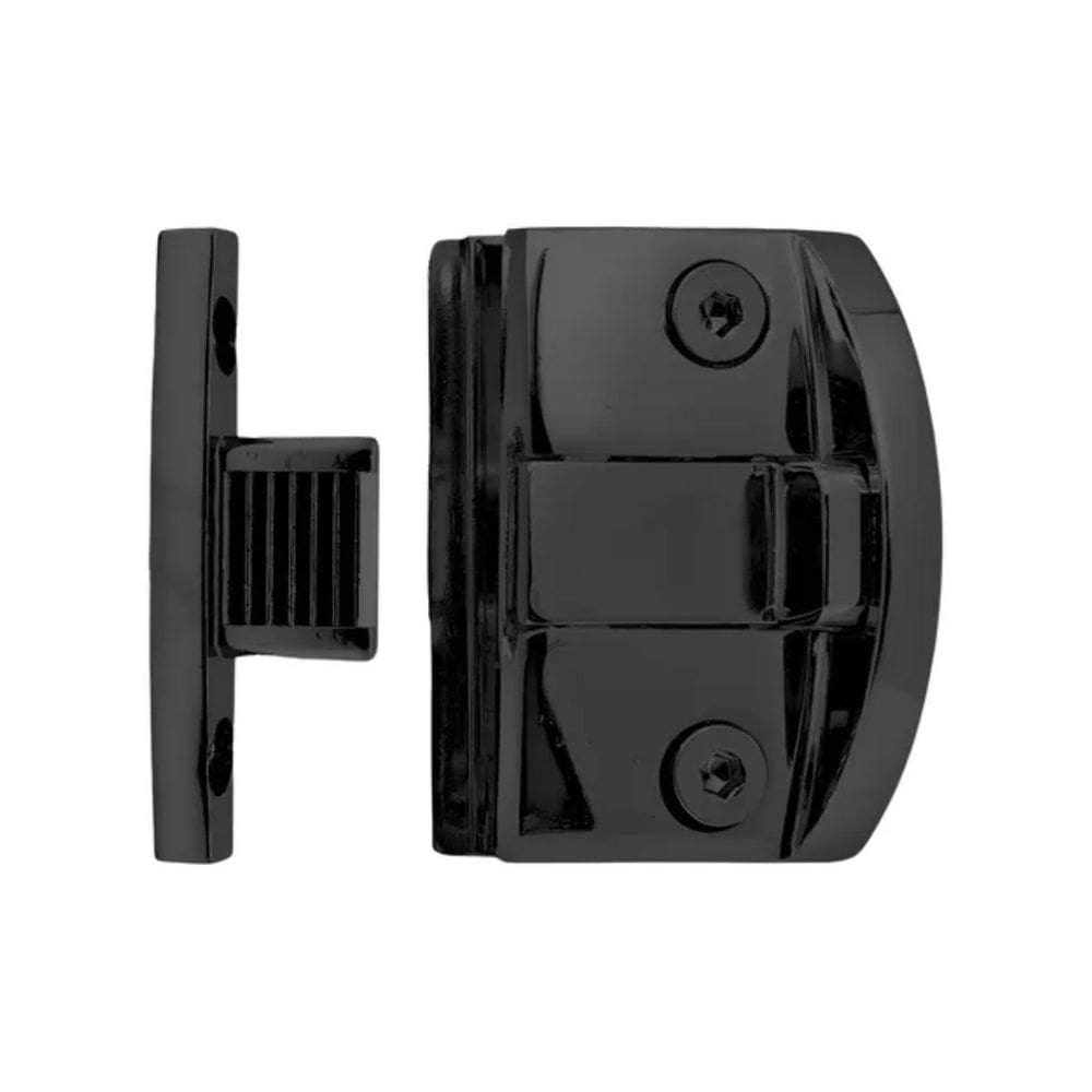 Fechadura Janela Correr Vidro Alvenaria Bate Fecha Preta