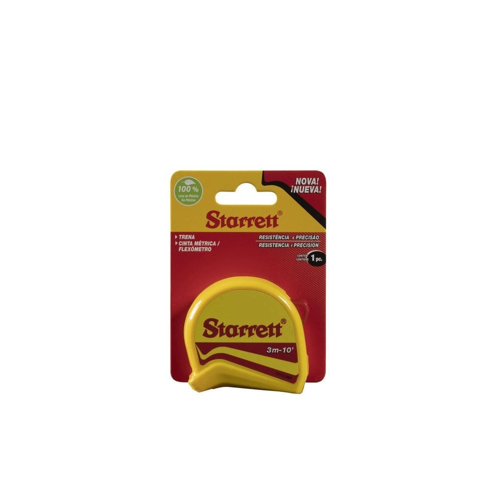 Trena de Bolso 3 Metros C/ Blister Linha Milímetros e Polegadas KTS12-3ME-S Starrett