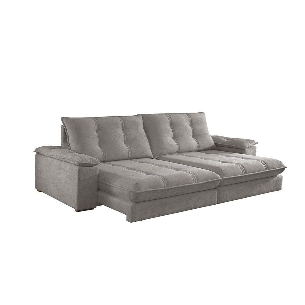 Sofá Dublin 02 Módulos De 80cm Br25cm Meu Sofá Online B026 Veludo Prata