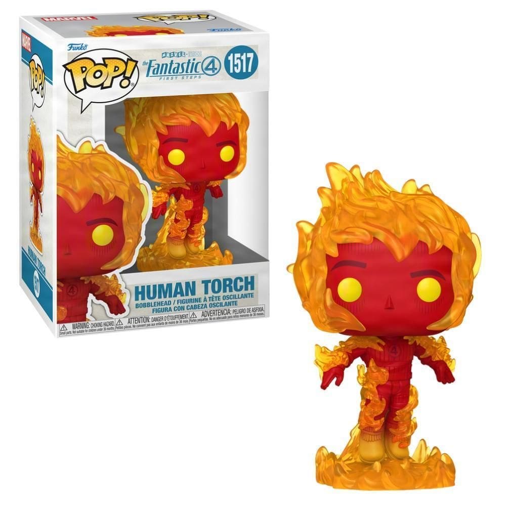 Boneco Funko Pop Marvel Quarteto Fantástico - Tocha Humana