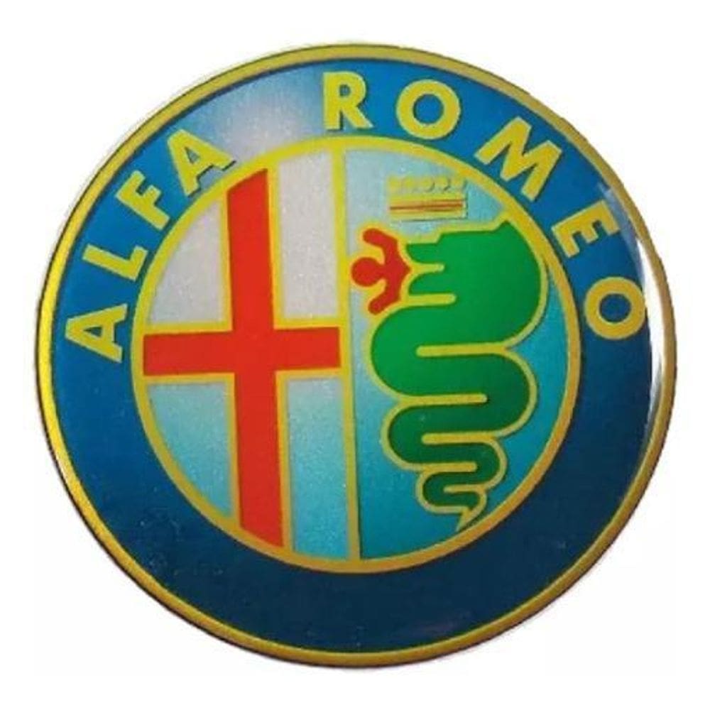 Emblema Adesivo Resinado Alfa Romeo Res1