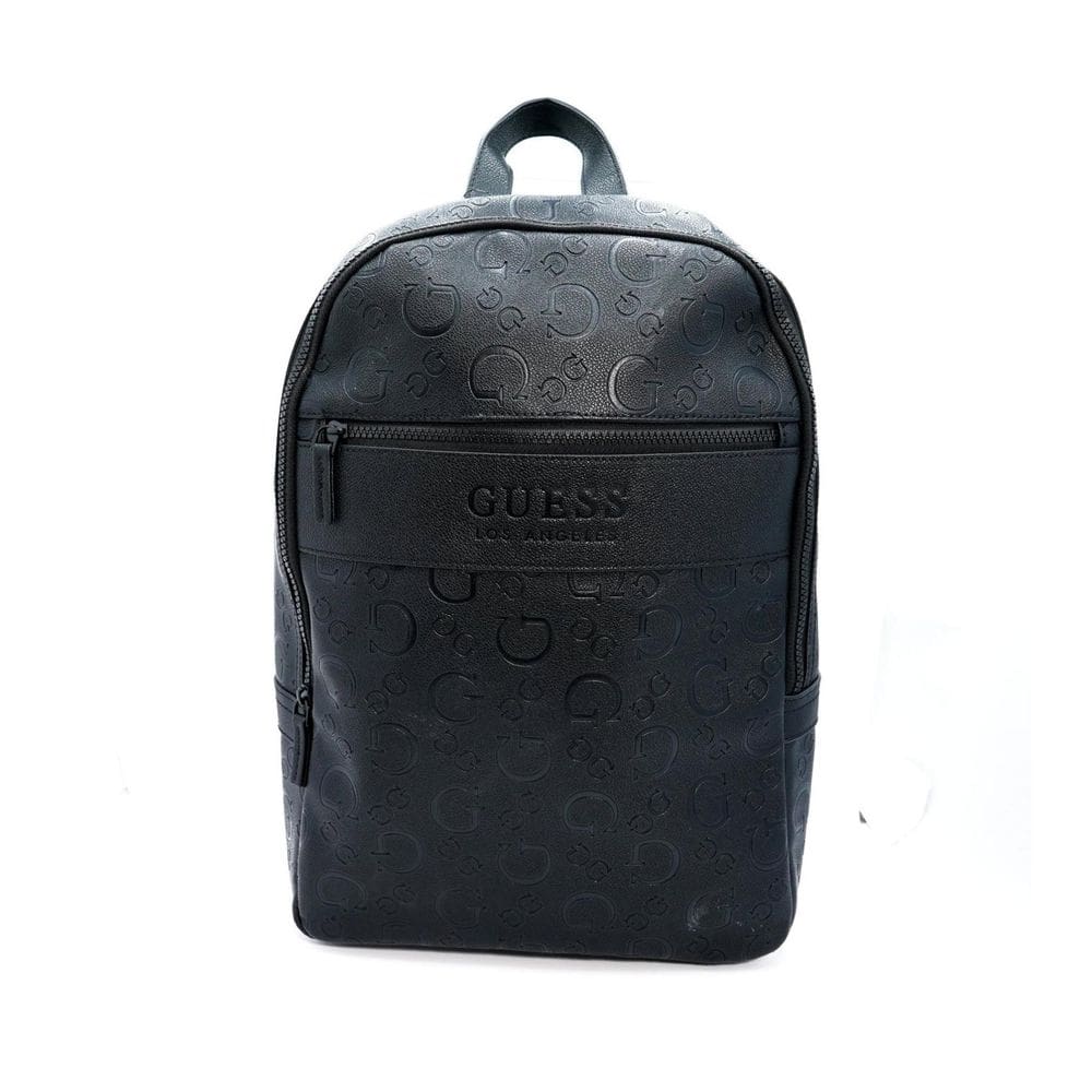 Mochila Guess Trestle Preta Com Compartimento Interior