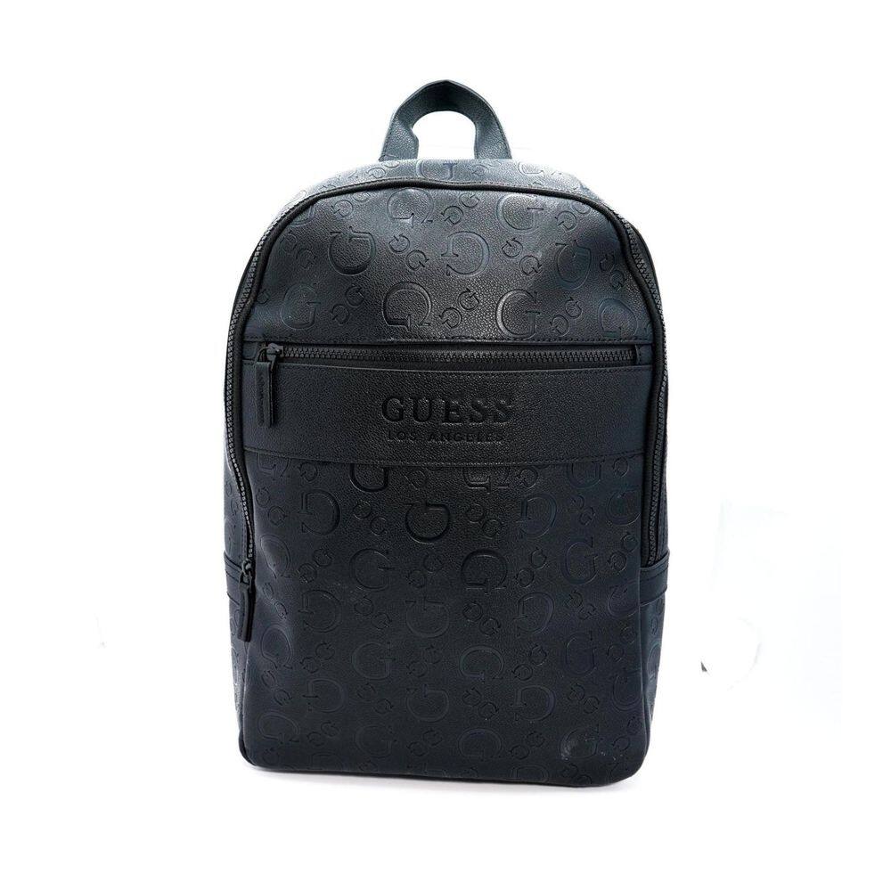 Mochila Guess Trestle Preta Com Compartimento Interior