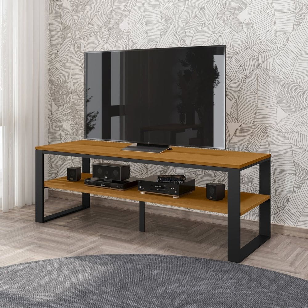 Rack para Tv 55 Polegadas 160cm X 58cm Innovare Preto/Marrom