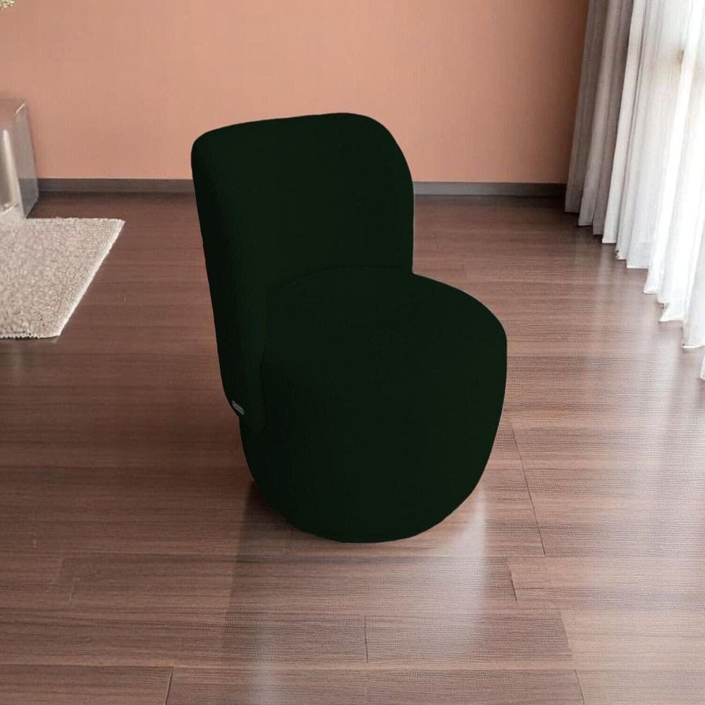 Poltrona Organica Sala Recepção Bouclé Bia Verde