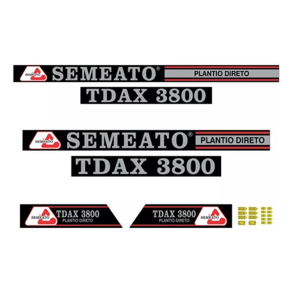 Kit Adesivos Semeato Tdax 3800 Plantio Direto