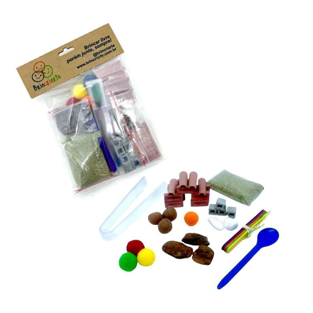 Kit Brinquedo Sensorial Construção Solapa Brincriarte