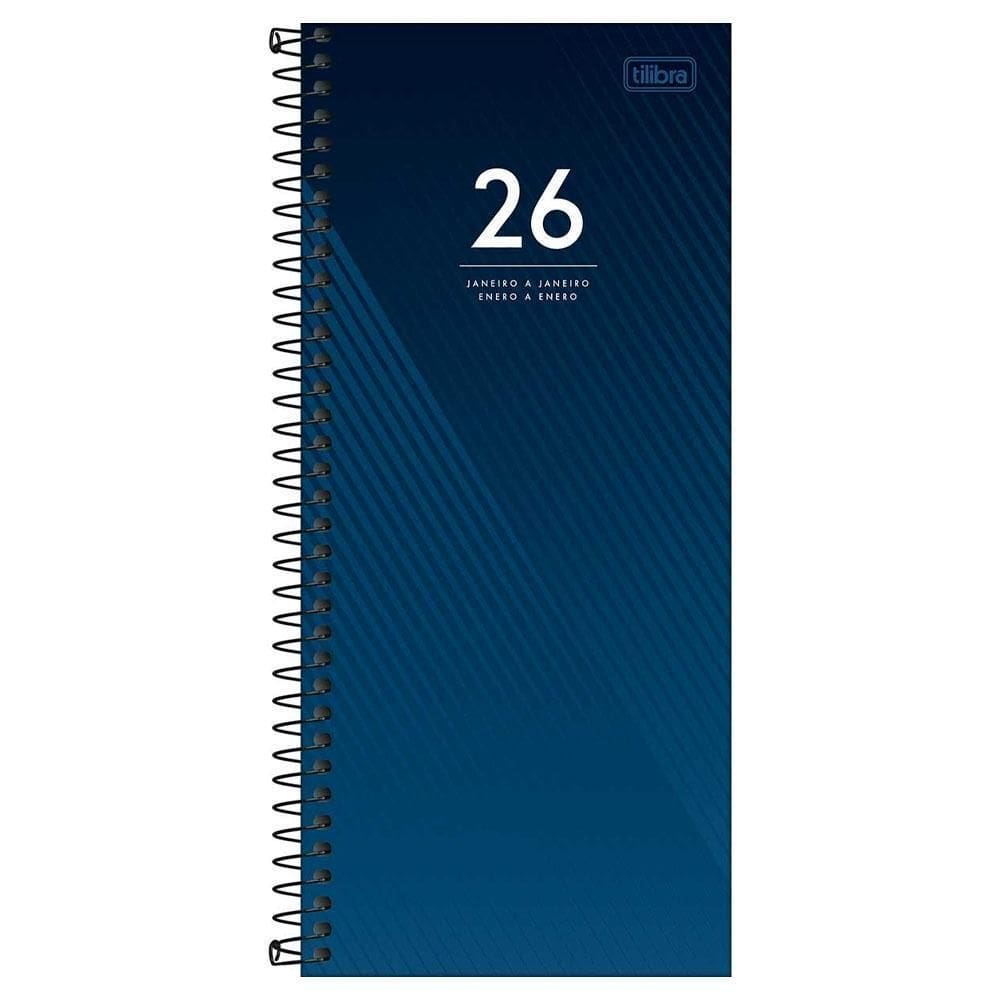 Agenda Diária 2026 Esp M8 Comercial Ideale Azul Tilibra