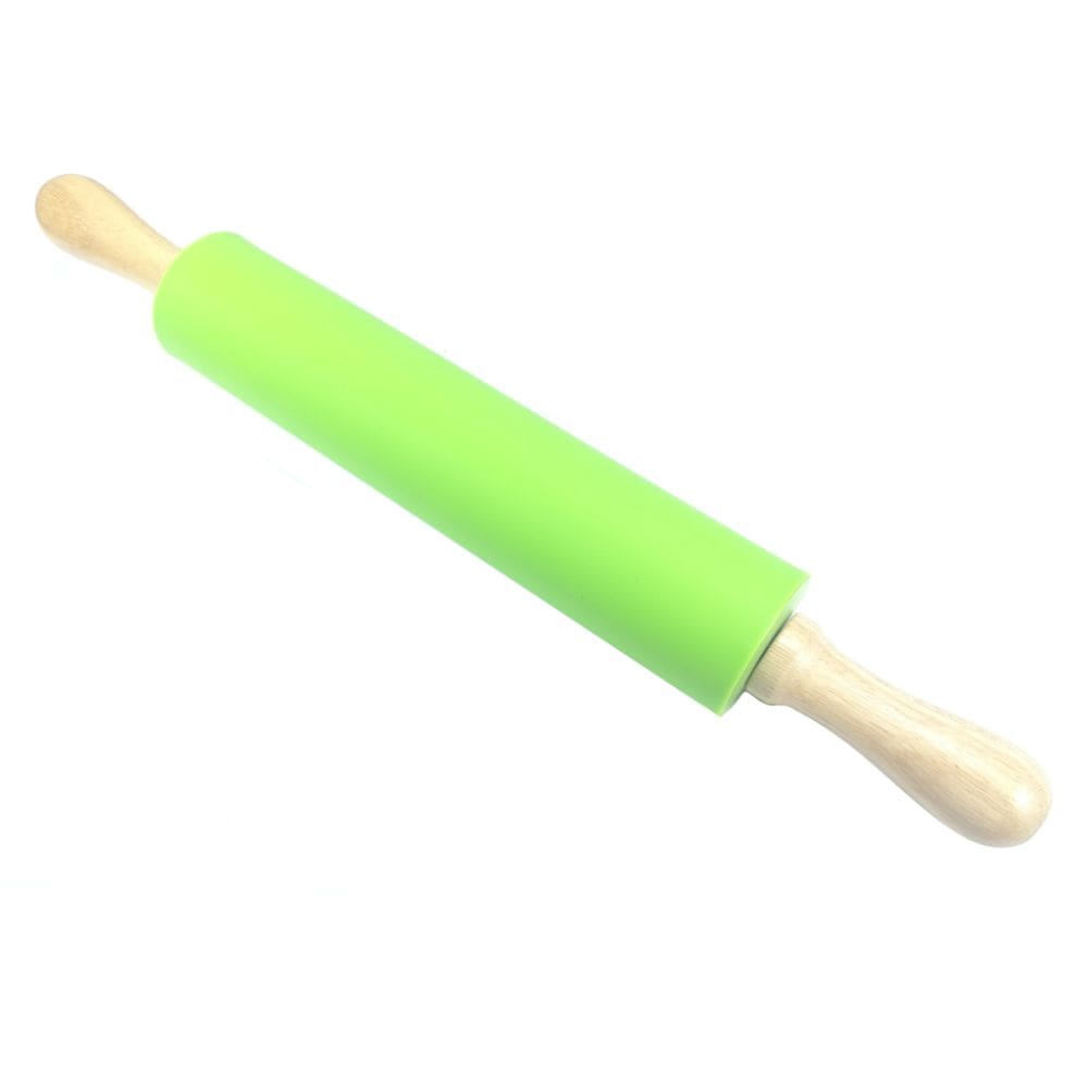 Rolo de Massa de Silicone Com Cabo de Madeira
