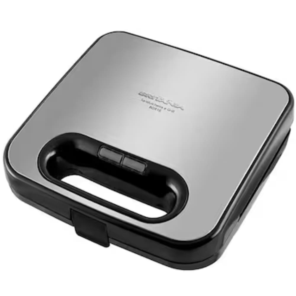 Sanduicheira Grill Britania 750W Inox Antiaderente 127V