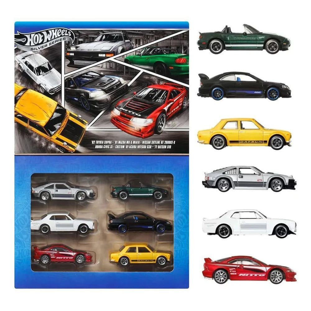 Coleção Multipack Com 6 Hot Wheels Streets Of Japan 1/64