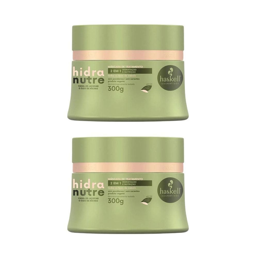 Mascara Haskell Hidranute 300G - Kit Com 2Un