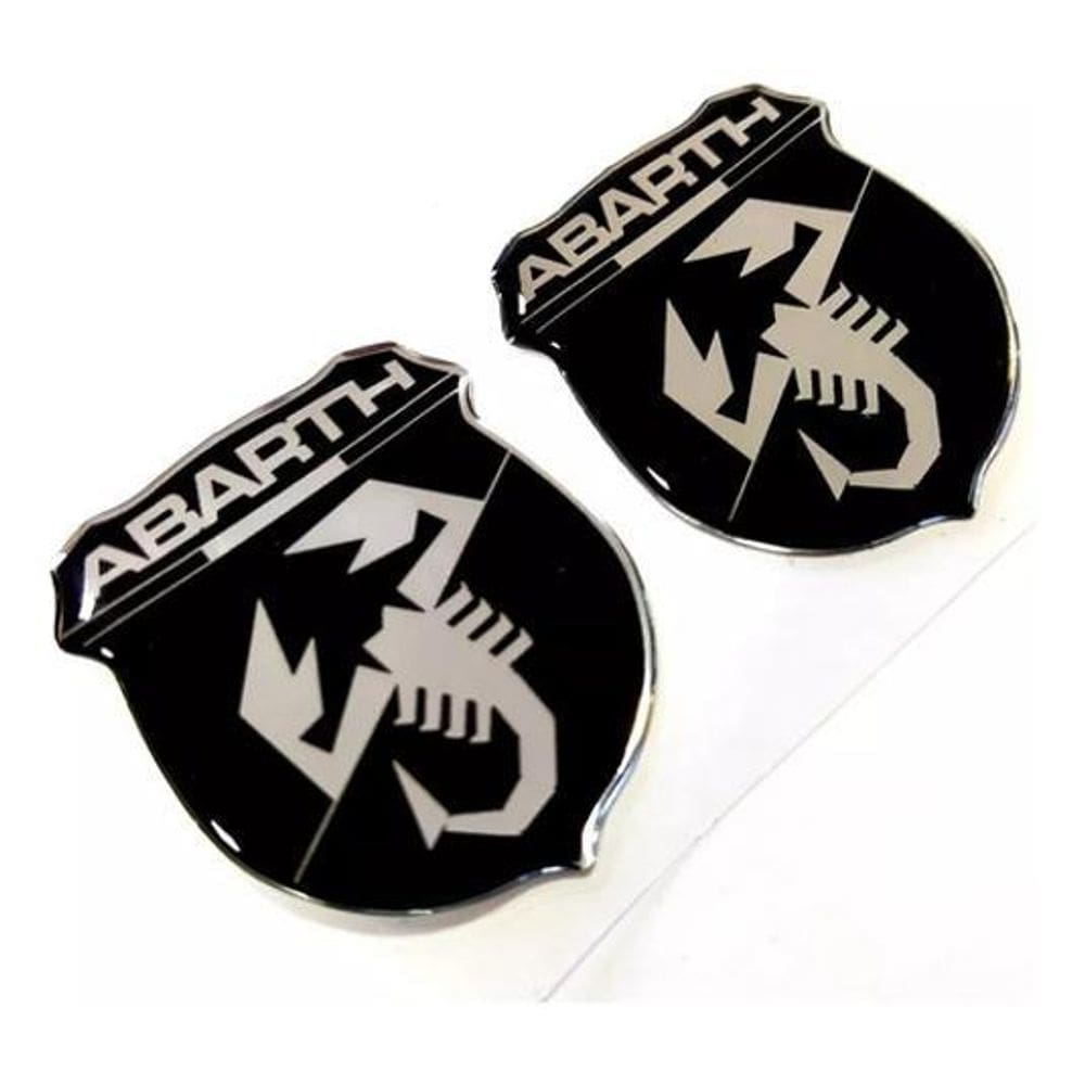 Par Adesivo Aplique Abarth Fiat Punto Palio Stilo Res42