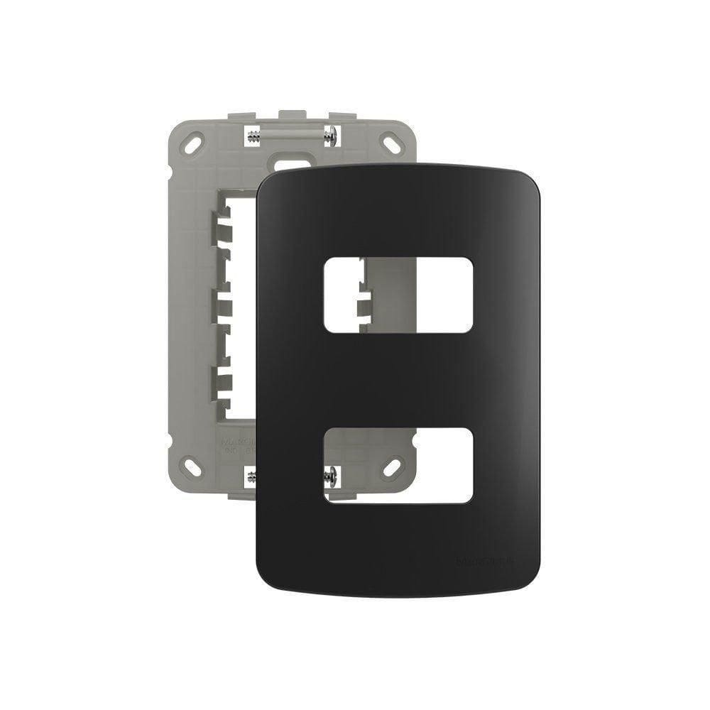Placa Com Suporte Margirius B3 Colors 4X2 Para 2 Módulos