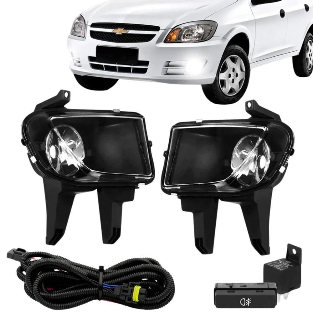 Kit Farol Milha Celta Prisma 12 A 15 Botão - Suits