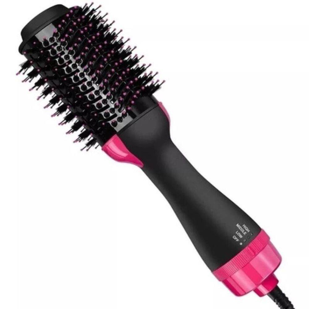 Escova Secadora Profissional Seca Alisa Modela Cabelo 110V