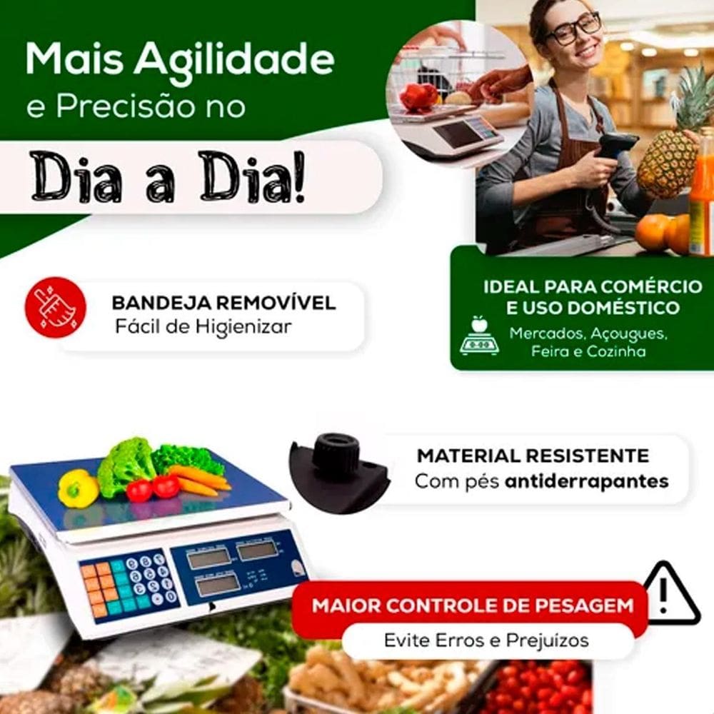 Balança Digital Alta Precisão Para Pesar Peixes