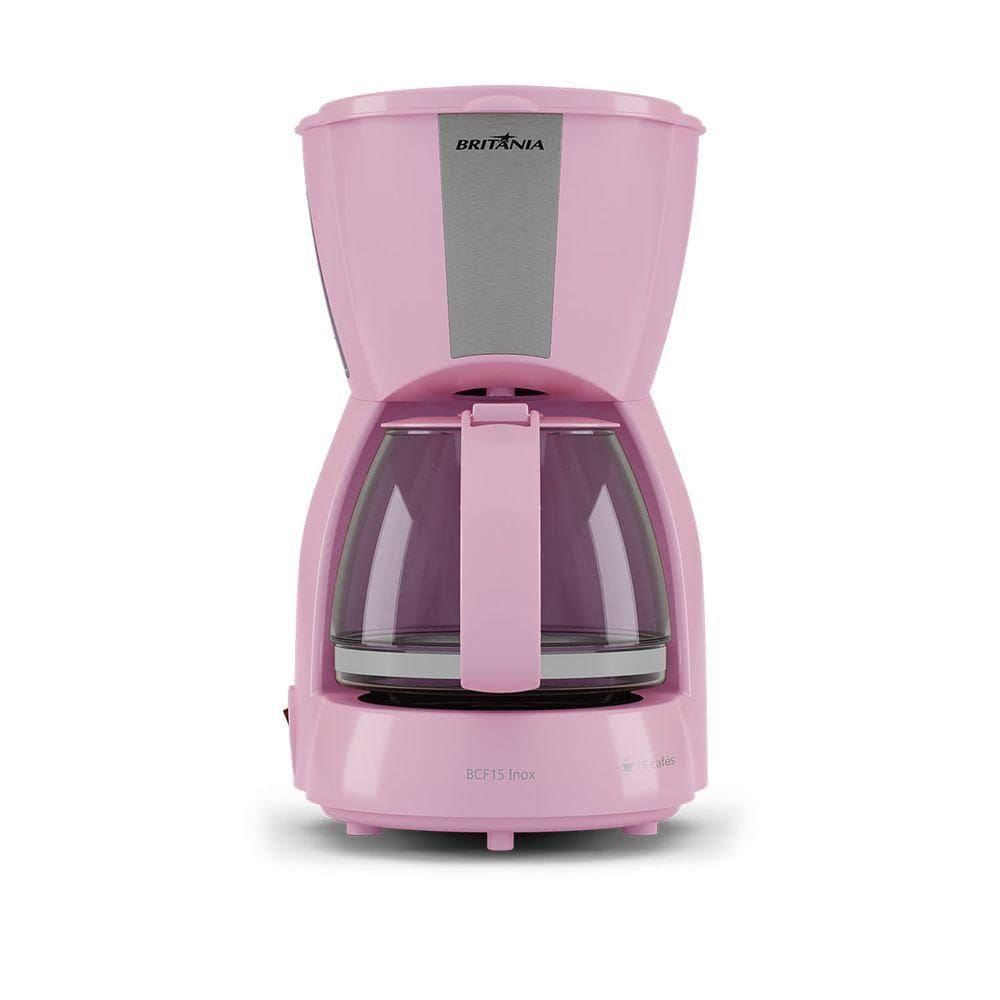 Cafeteira Rosa Britânia BCF15 Inox 15 Xícaras 550W 220V