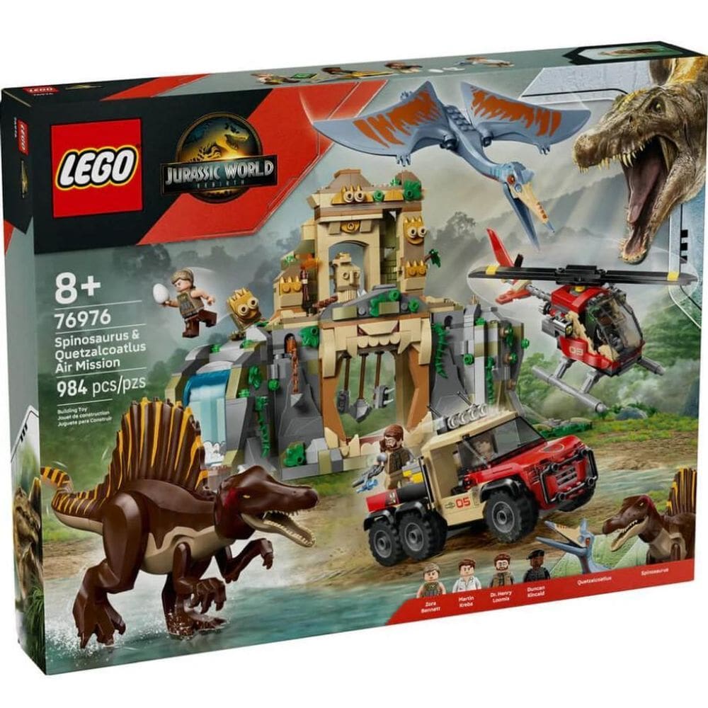 Jurassic World Spinosaurus E Quetzalcoatlus Lego 76976