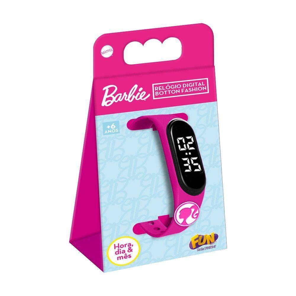 Barbie Relógio Digital Botton Fashion - Fun Divirta-se