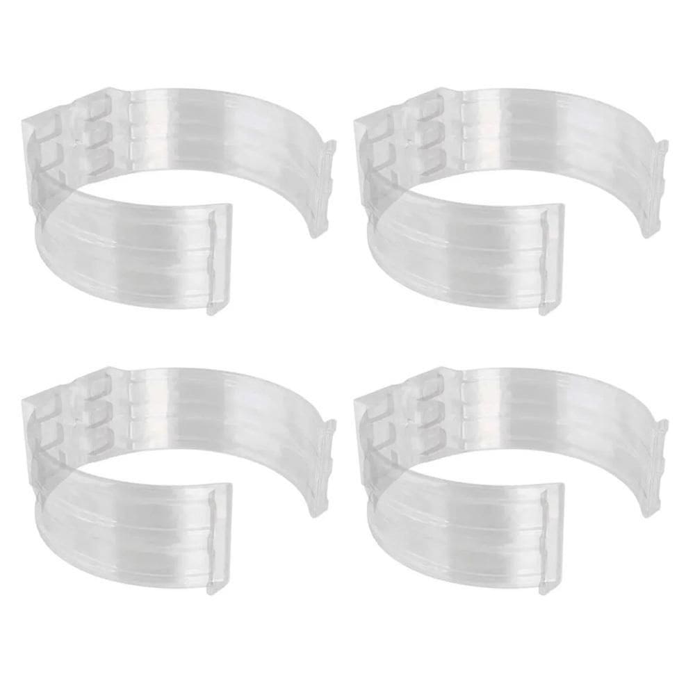Kit 4 Abraçadeira Impacto Para Cano Tubo 100Mm 4`` Incolor