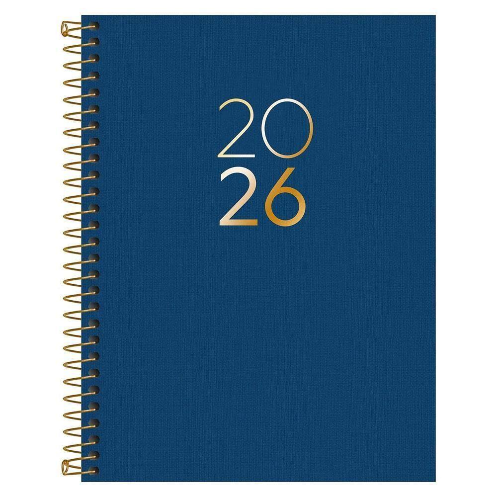 Agenda Diária 2026 Executiva Espiral M7 Lume Azul Tilibra