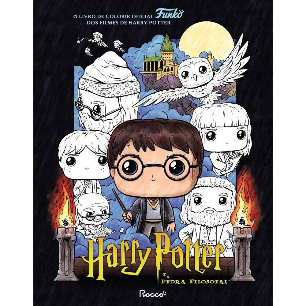 Livro de colorir oficial Funko Pop! Harry Potter e a Pedra Filosofal (3107)
