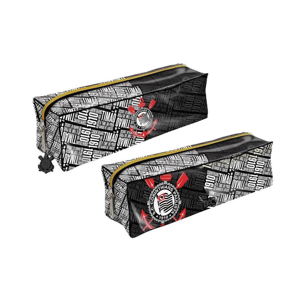 Estojo Médio Escolar Temático Corinthians Paulista Dac