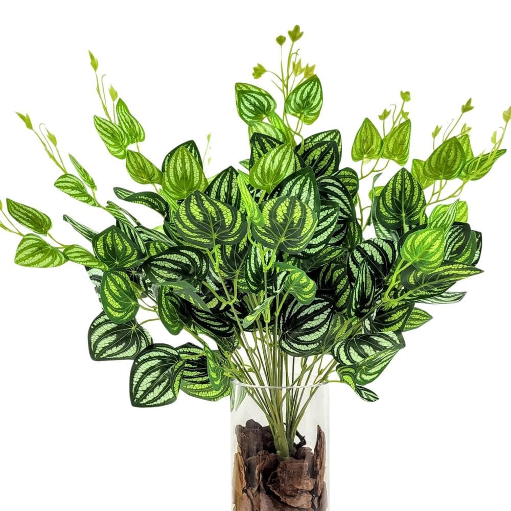 Kit 3 Peperômia Melancia 48Cm Planta Artificial Permanente
