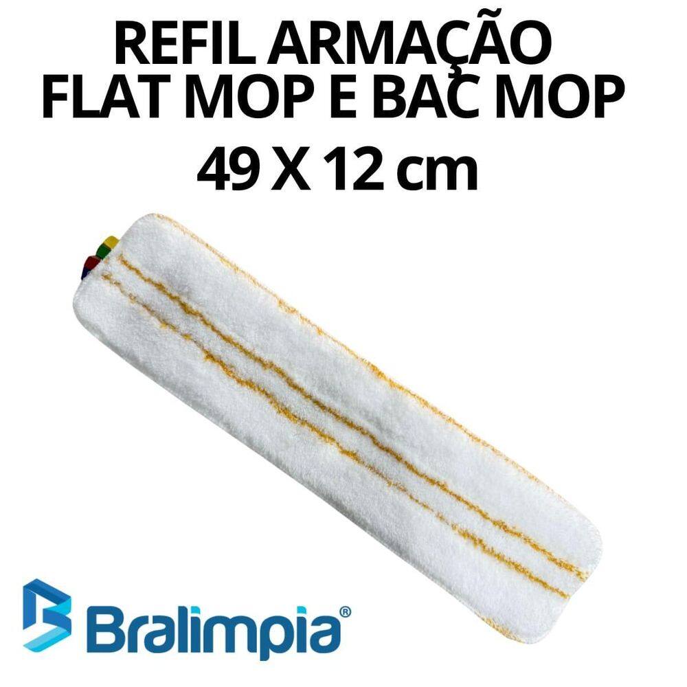 Refil Para Armacao Flat Mop E Bac Mop 49 X 12 Bralimpia