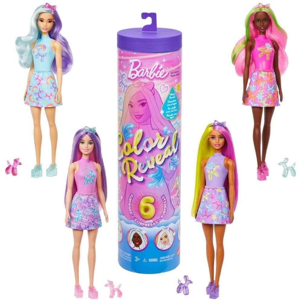 Barbie Color Reveal Animais Com Baloes Mattel Jfy73