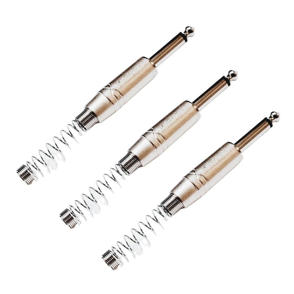 Kit 3 Plug P10 Macho Mono Com Mola Roxtone