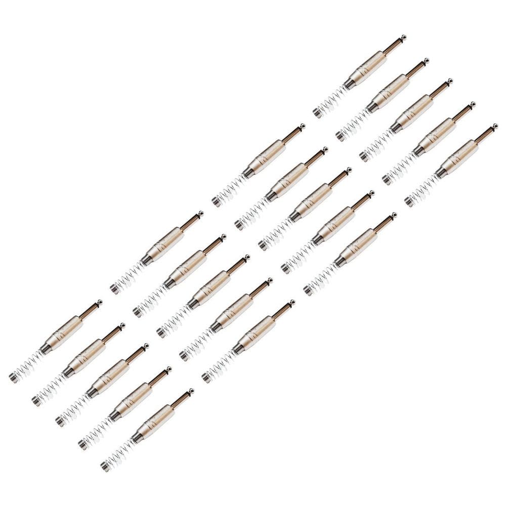 Kit 20 Plug P10 Macho Mono Com Mola  Roxtone