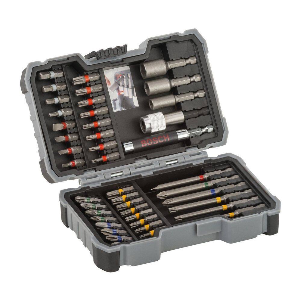 Jogo De Bits e Soquetes Bosch 43pçs Extra Hard