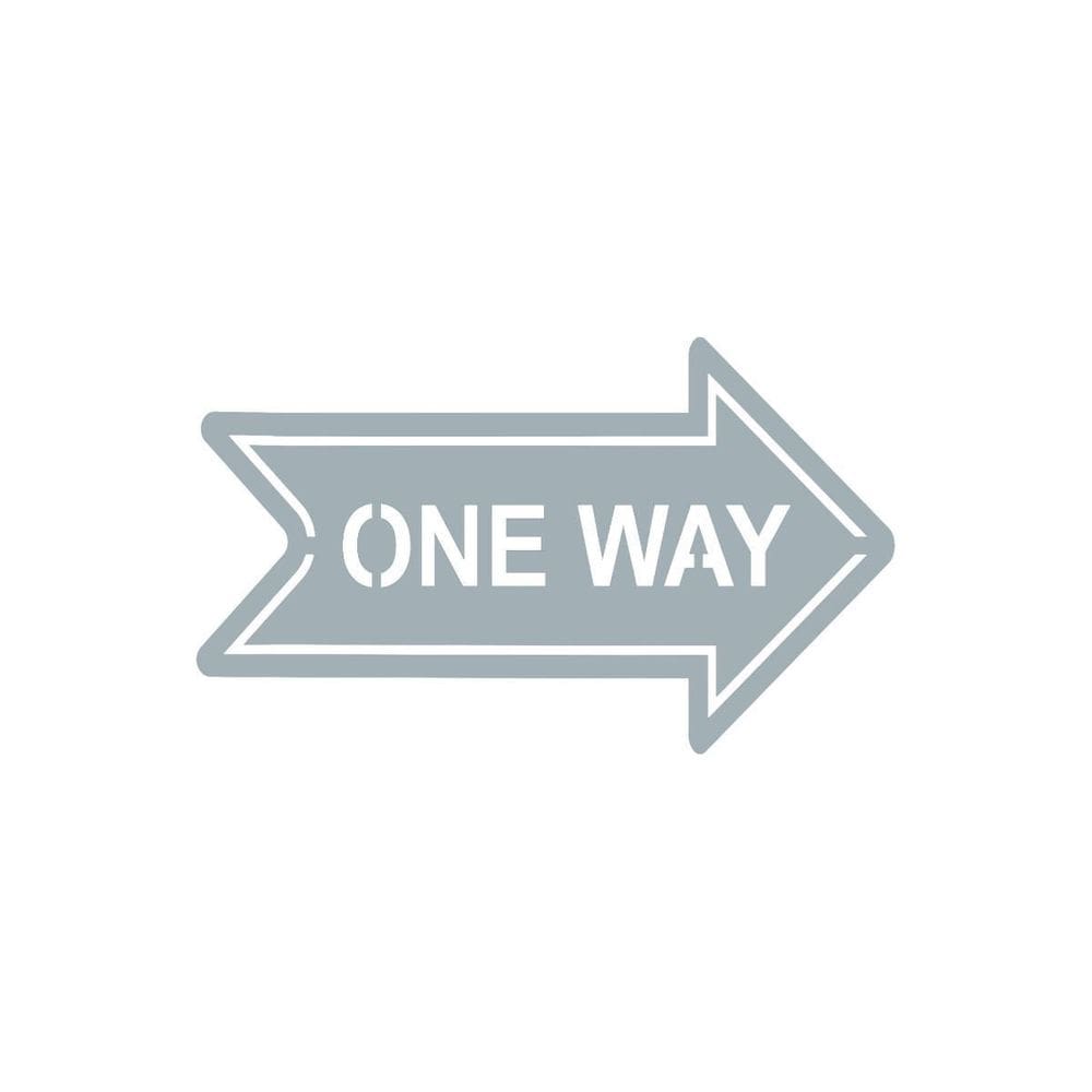 Quadro Decorativo Cinza Mdf One Way 40X20Cm