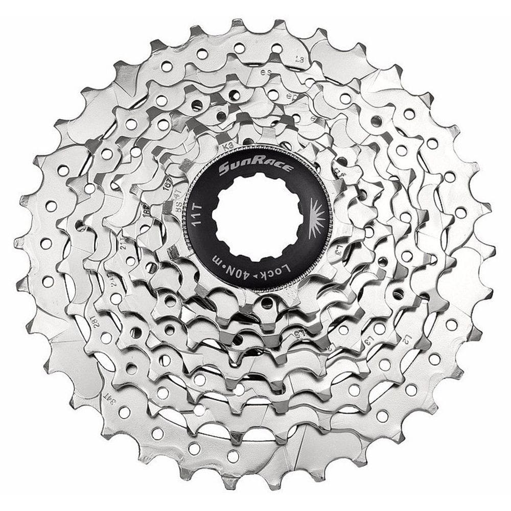 Cassete Sunrace M66 8v 11-34 Dentes Shimano/Sram Prata