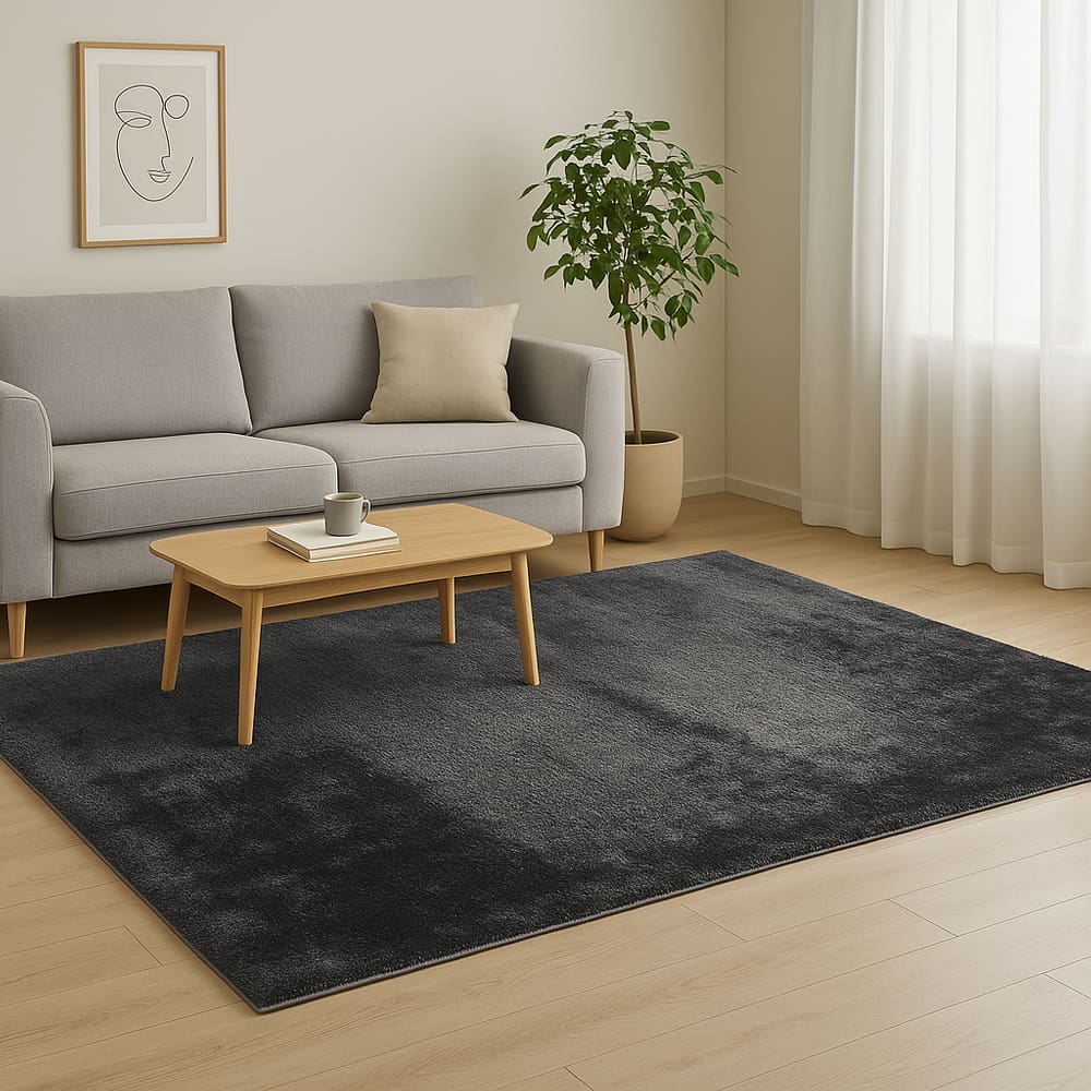 Tapete Esplendor Antiderrapante 100% Poliéster 200x240cm Jolitex - Esplendor Grafite