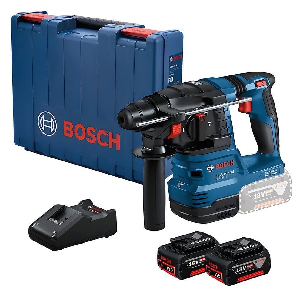 Martelete Bosch Rompedor Gbh 185-Li 18V Brushless 2 Baterias