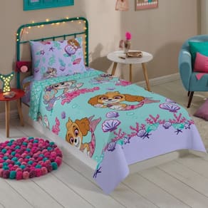 Jogo de Cama Menina 3 Peças 100% Microfibra Patrulha Canina
