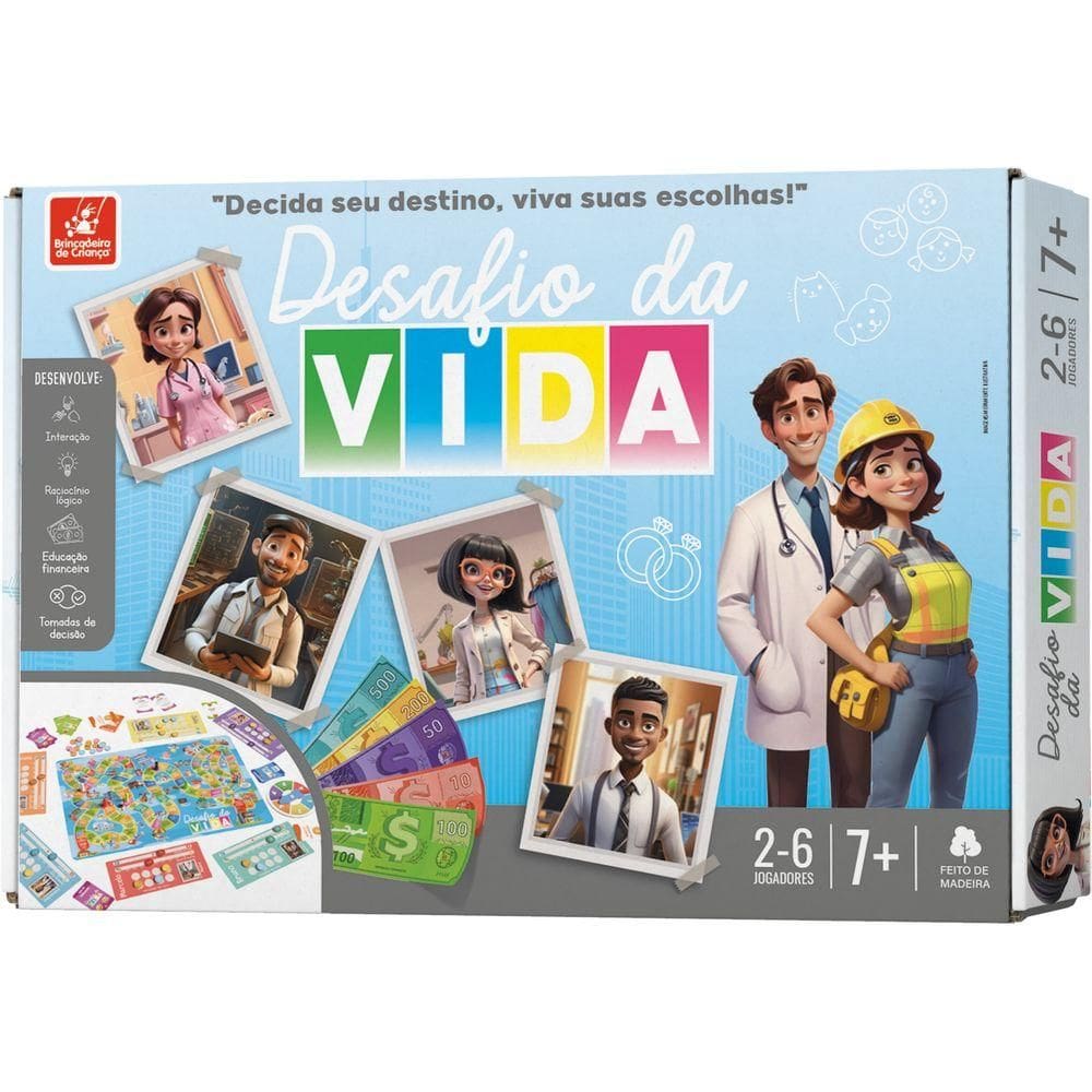 Jogo Desafio da Vida - Brincadeira de Criança