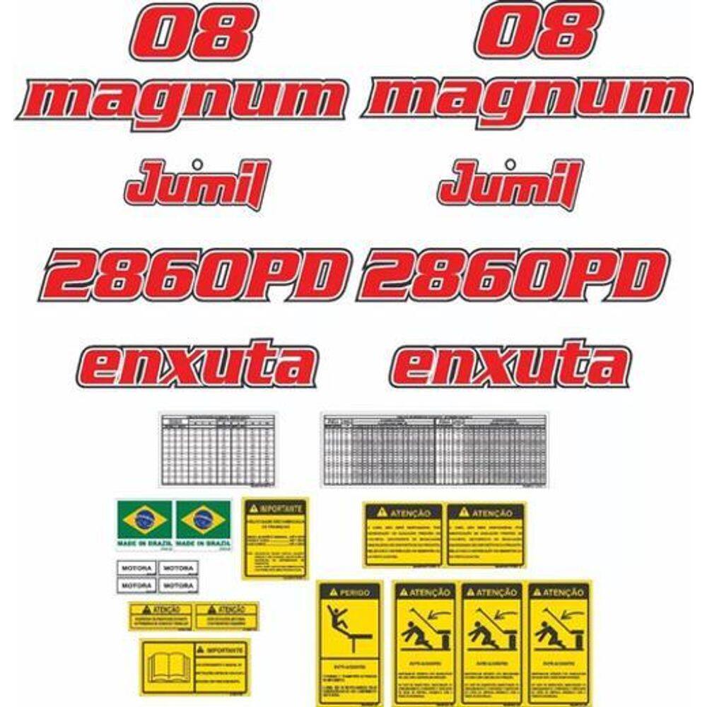 Kit Adesivos - Plantadora Jumil 2860 Pd 08 Magnum Enxuta